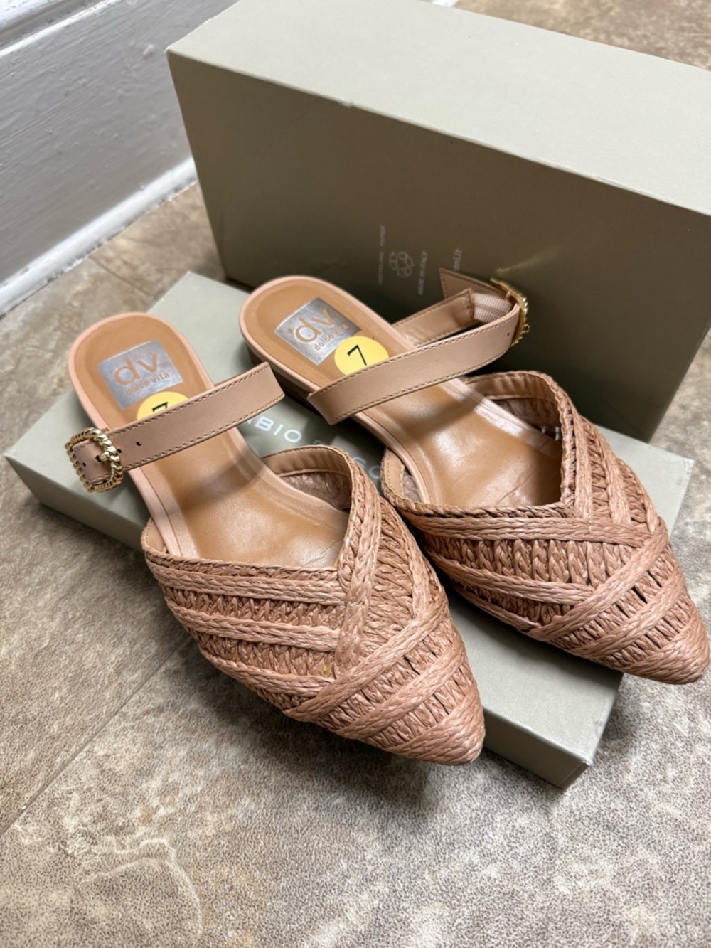 Dolce Vita Woven Mule Flat/Slides